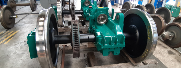 Custom bogie — workshop or detail shot